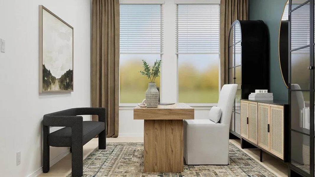 Furnished interior view inside a new home in , Hutto (Image 4).