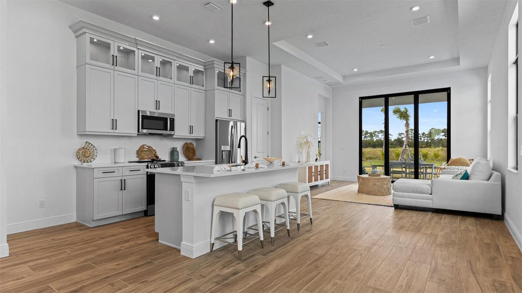Furnished interior view inside a new home in PGA Village Verano, Port St. Lucie (Image 5). Furnished interior view inside a new home in PGA Village Verano, Port St. Lucie (Image 5).