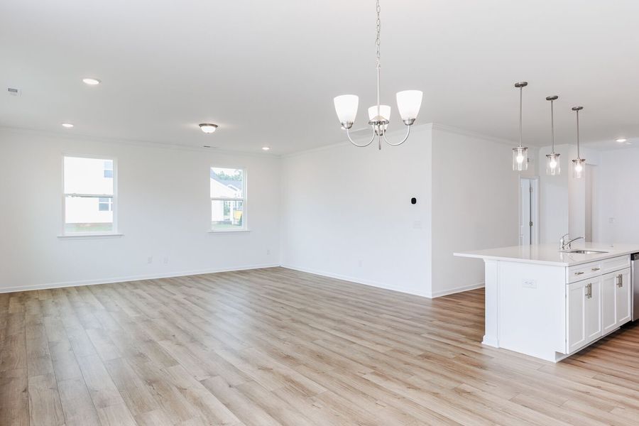 Representative unfurnished interior of a home built from the Tate by Mattamy Homes in Magnolia Park, Garner (Image 12).