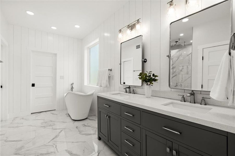 Furnished interior view inside a new home in , Canton (Image 16).