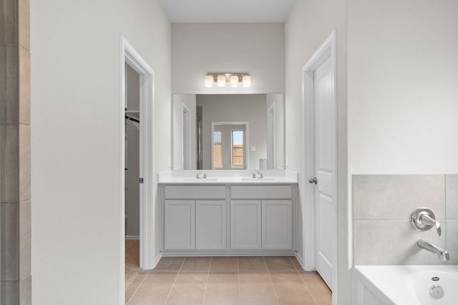 Furnished interior view inside a new home in The Highlands 45', Porter (Image 7).