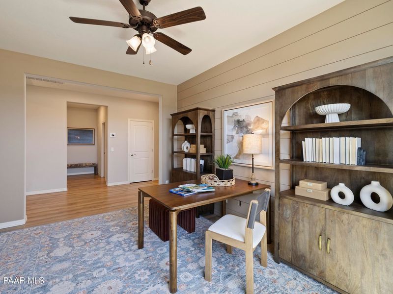 Furnished interior view inside a new home in North Ridge at Pronghorn Ranch, Prescott Valley (Image 24). Furnished interior view inside a new home in North Ridge at Pronghorn Ranch, Prescott Valley (Image 24).