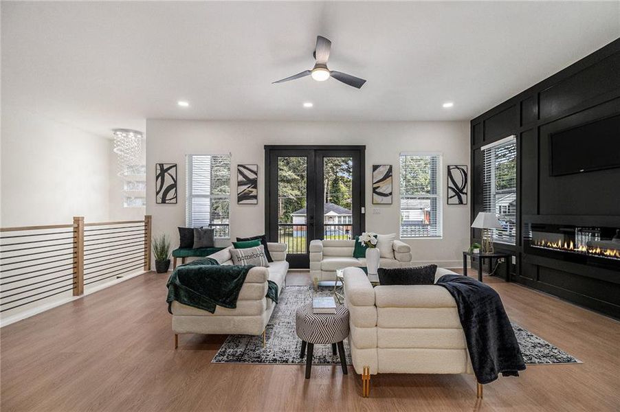 Furnished interior view inside a new home in , Atlanta (Image 10).