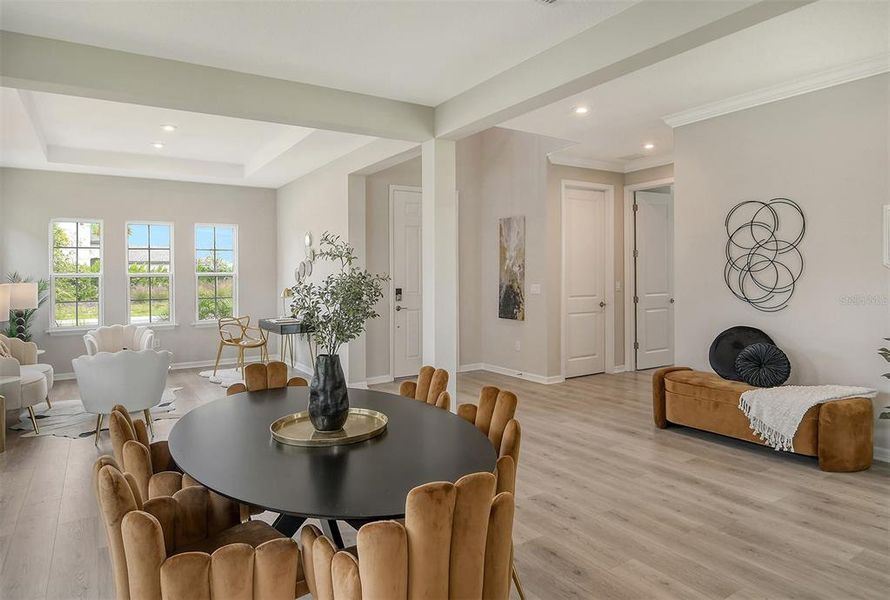 Furnished interior view inside a new home in , Nokomis (Image 12).