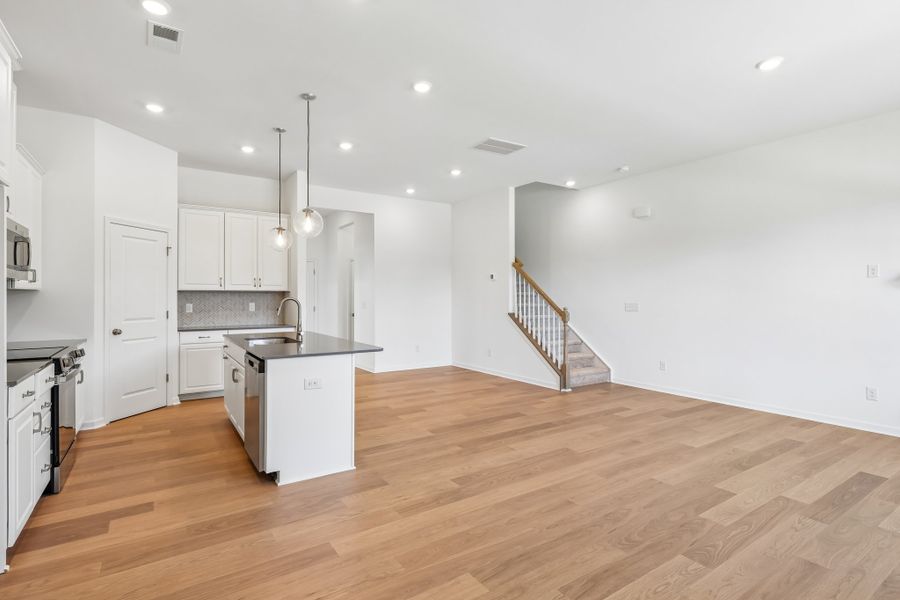 Furnished interior view inside a new home in Terraces at the Exchange, Indian Land (Image 4).