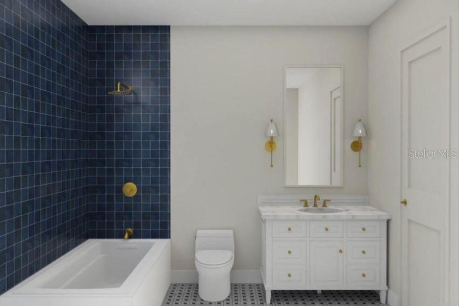 Furnished interior view inside a new home in , Orlando (Image 11). Furnished interior view inside a new home in , Orlando (Image 11).