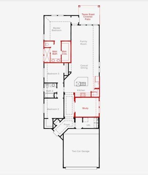 2D floor plan layout of this home in , Richmond, TX (Image 3).