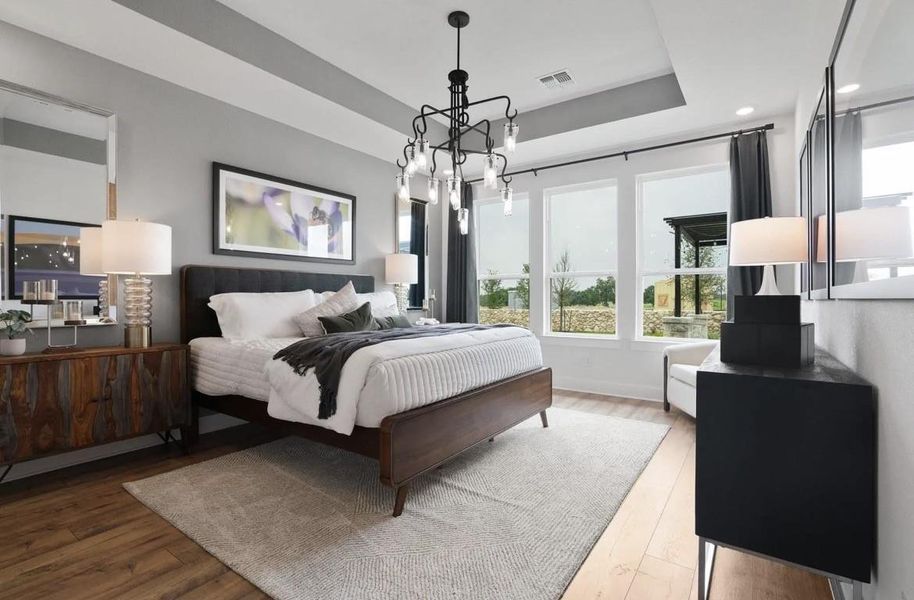 Furnished interior view inside a new home in The Highlands, Porter (Image 3).