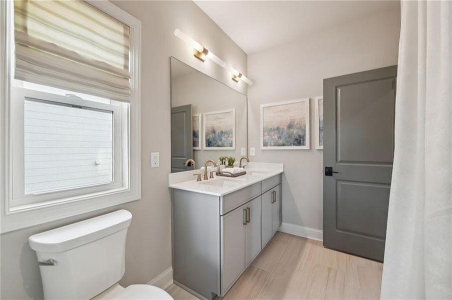 Furnished interior view inside a new home in Palisades Single Family, Cumming (Image 35).