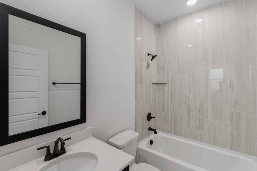 Furnished interior view inside a new home in Prominence, San Antonio (Image 12).