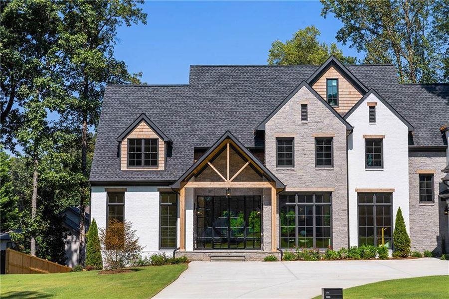 Front exterior of a new home in , Marietta, GA, highlighting curb appeal (Image 26).