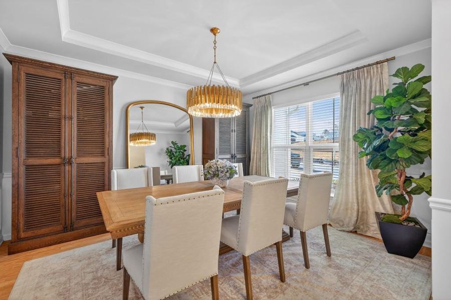 Furnished interior view inside a new home in Reunion, Flowery Branch (Image 58).