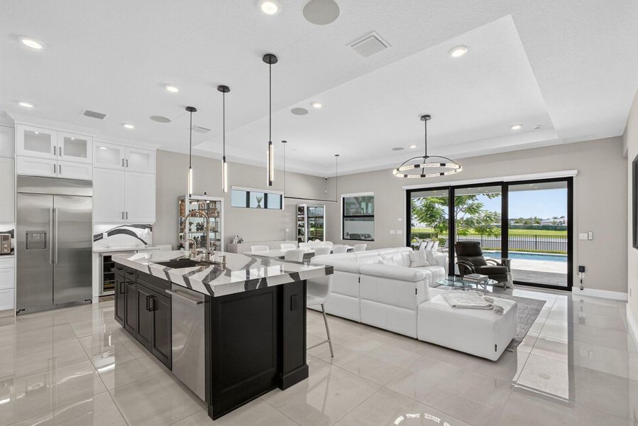 Furnished interior view inside a new home in , The Acreage (Image 23). Furnished interior view inside a new home in , The Acreage (Image 23).