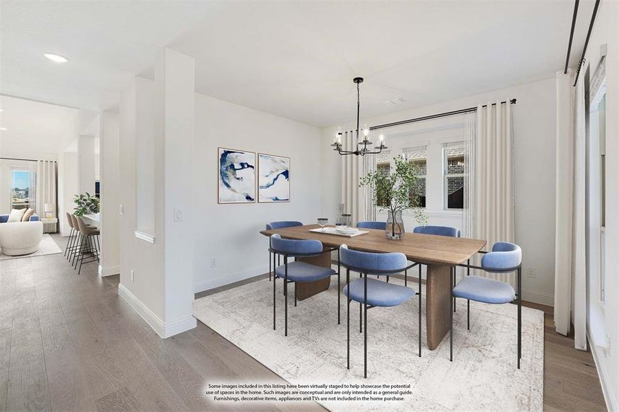 Furnished interior view inside a new home in Triple Diamond Ranch, Mansfield (Image 12).