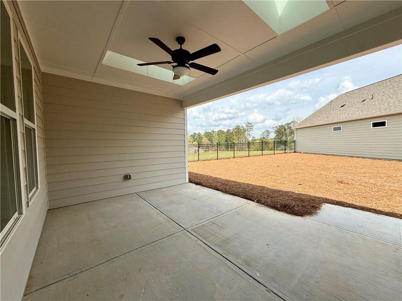Exterior details and patio area of a home in , Hiram (Image 4).