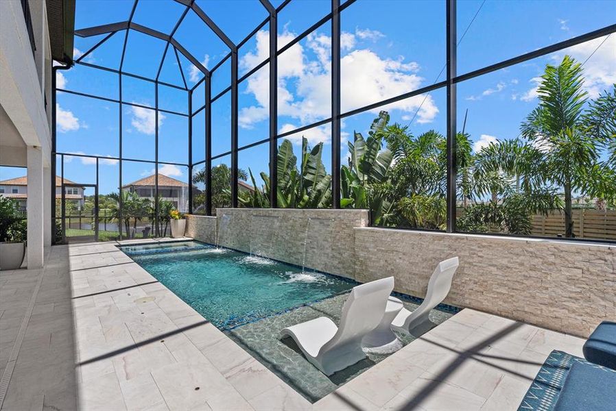 Exterior details and patio area of a home in Crosswind Ranch, Parrish (Image 32).
