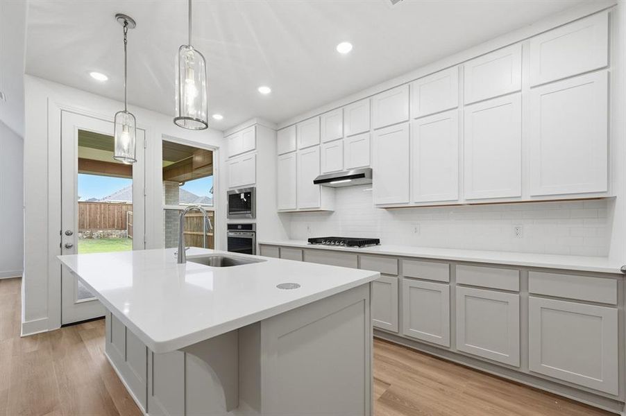 Furnished interior view inside a new home in Waterscape: 50ft. lots, Royse City (Image 8).