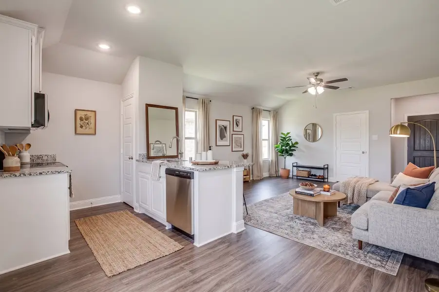 kitchen - living area