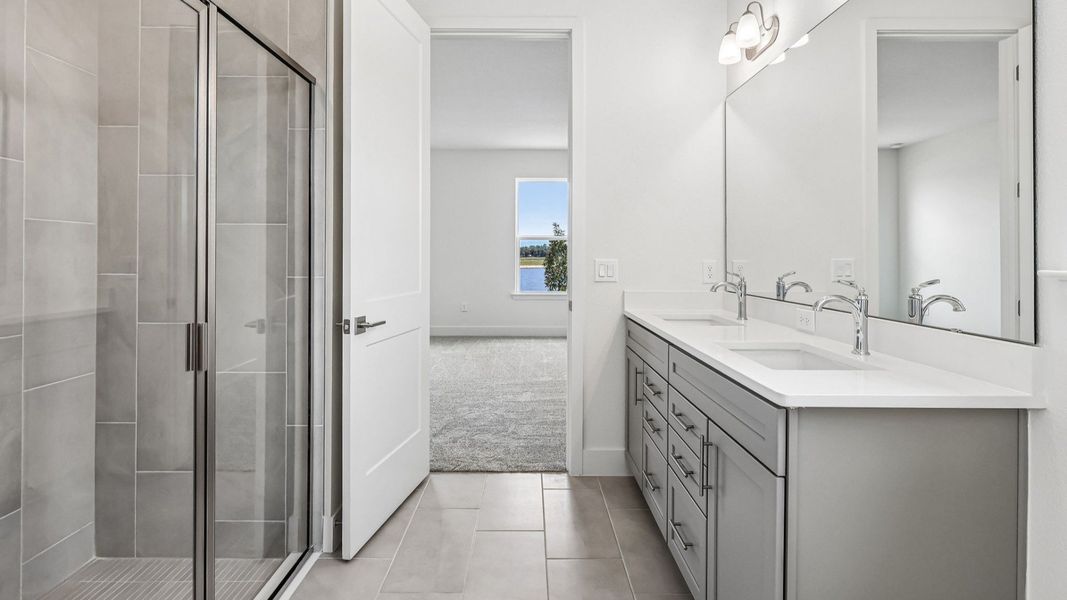 Representative furnished interior of a home built from the Longleaf by DRB Homes in Ardisia Park, New Smyrna Beach (Image 35).