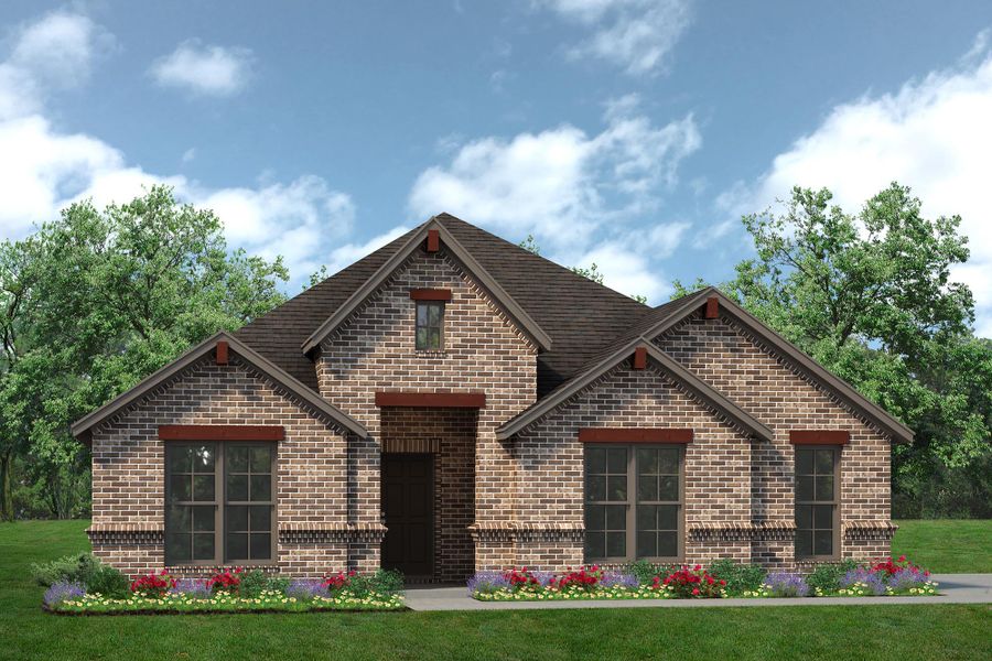 Representative exterior photo of a completed home built from the Concept 2186 by Landsea Homes in El Dorado, Granbury, TX (Image 10).