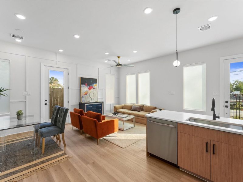 Furnished interior view inside a new home in , Houston (Image 11). Furnished interior view inside a new home in , Houston (Image 11).