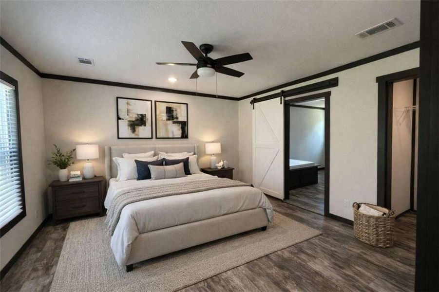 Furnished interior view inside a new home in , Eatonton (Image 9).
