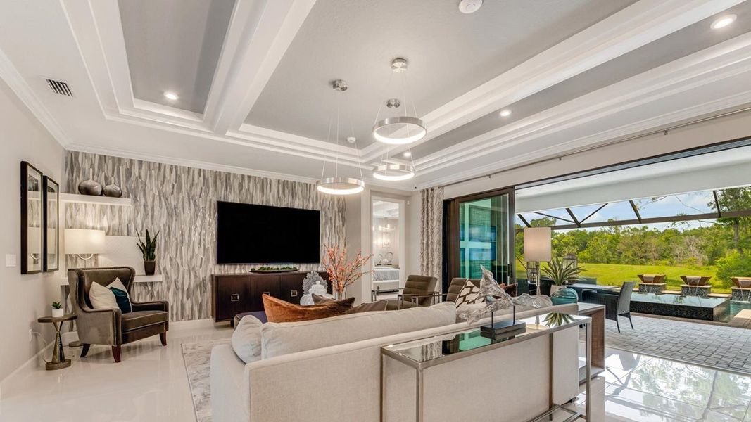 Great Room - Model shown is in a sister community Great Room - Model shown is in a sister community
