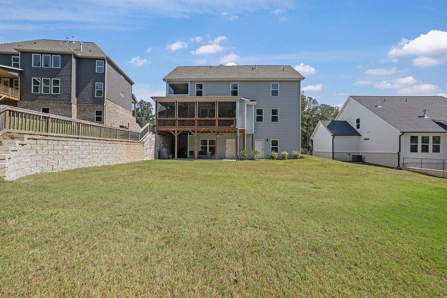 Exterior details and patio area of a home in , Flowery Branch (Image 4).
