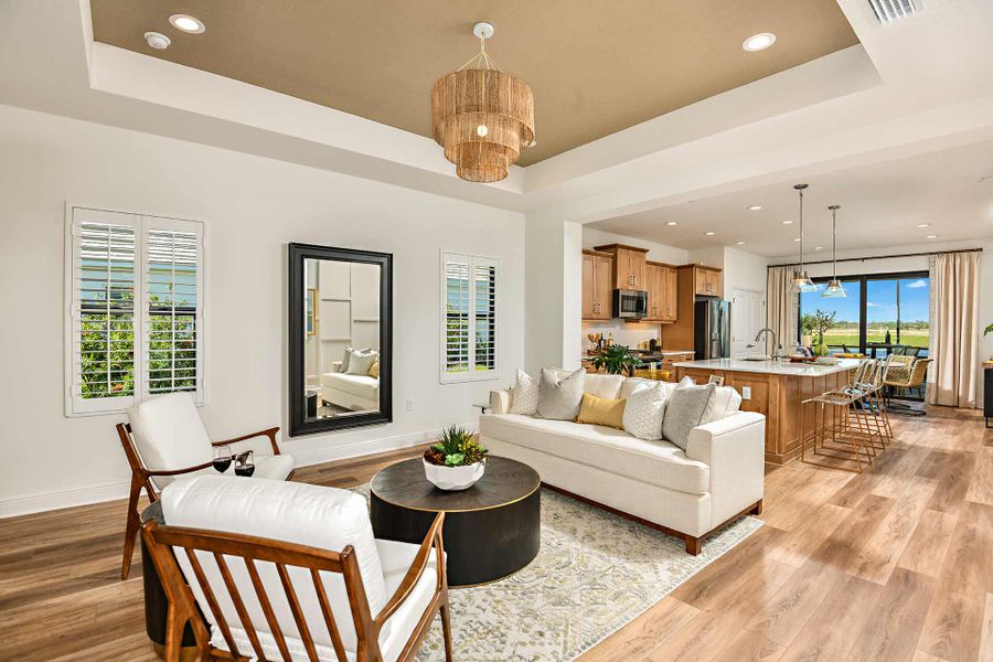 Furnished interior view inside a new home in SkySail, Naples (Image 10).