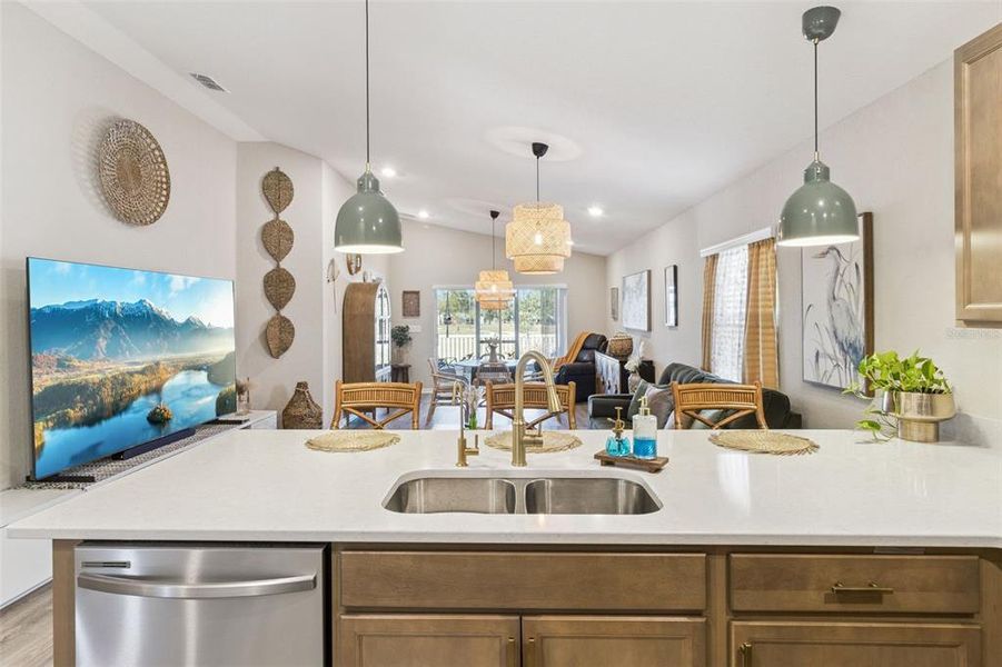 Furnished interior view inside a new home in Bradbury Creek, Haines City (Image 8).