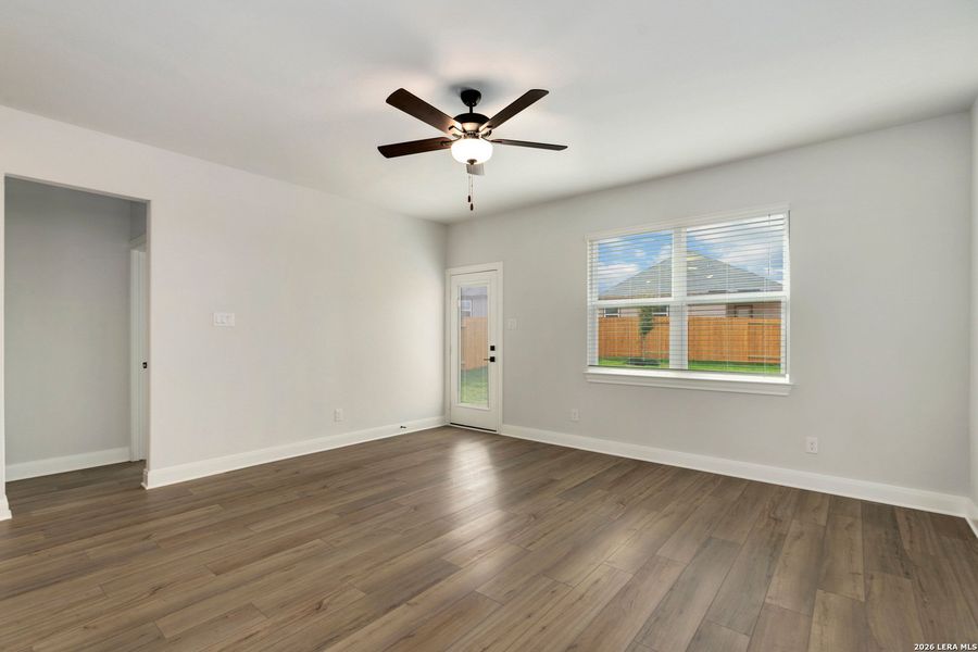 Spacious, unfurnished interior of a new home in Hightop Ridge, Converse (Image 9). Spacious, unfurnished interior of a new home in Hightop Ridge, Converse (Image 9).