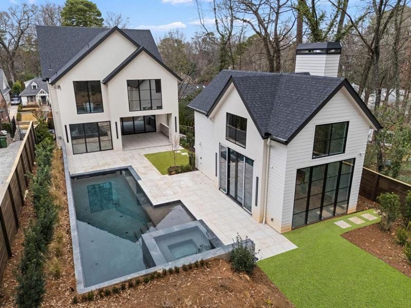 Exterior details and patio area of a home in , Atlanta (Image 29).