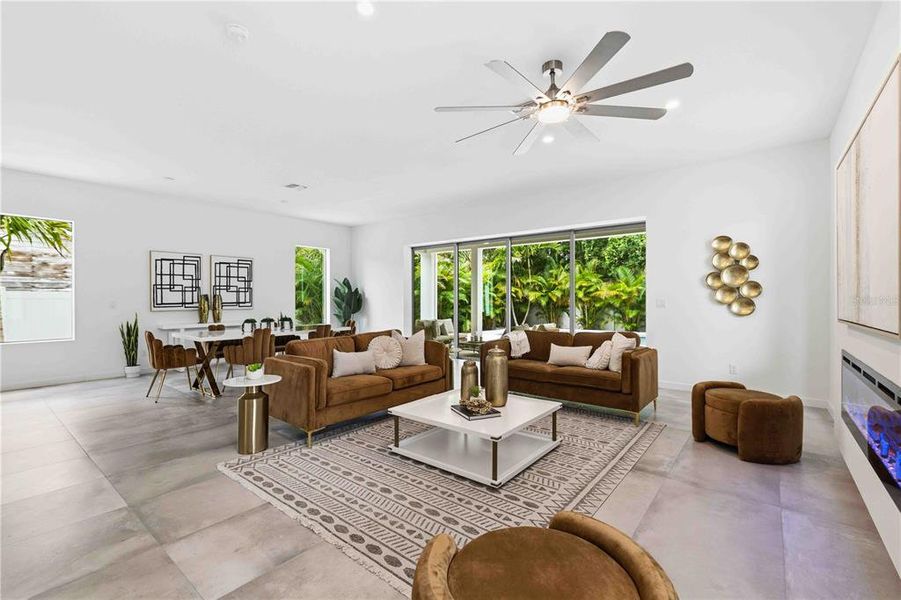 Furnished interior view inside a new home in , Sarasota (Image 26).