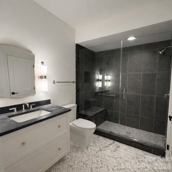 Furnished interior view inside a new home in , Charlotte (Image 9).