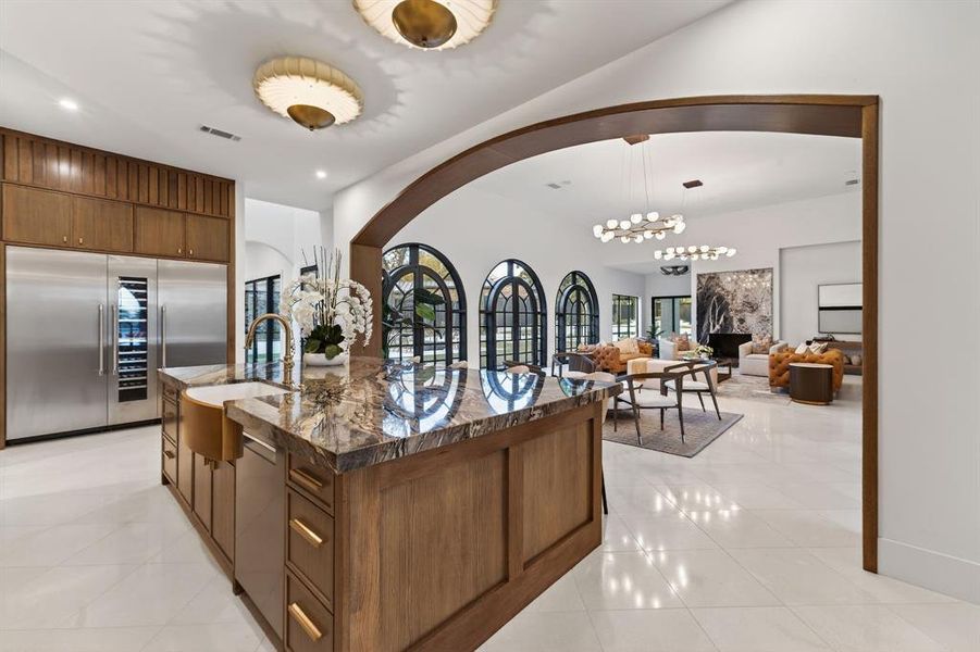 Furnished interior view inside a new home in , Dallas (Image 19).