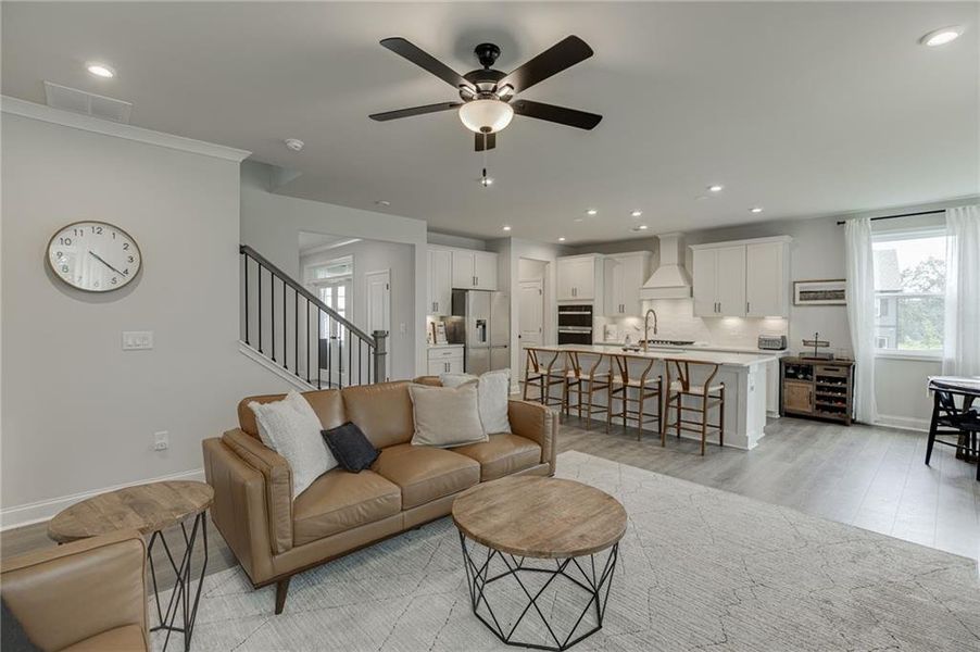 Furnished interior view inside a new home in Tiberon Woods, Cumming (Image 33). Furnished interior view inside a new home in Tiberon Woods, Cumming (Image 33).