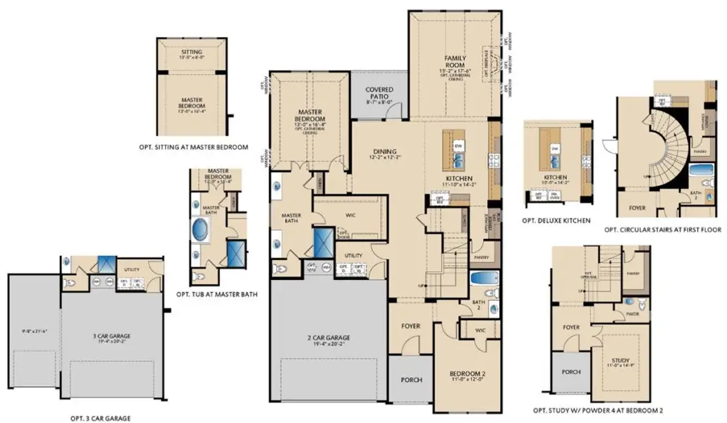2D floor plan layout for the Grapevine II by Pacesetter Homes in Creekview Meadows, Pilot Point, TX (Image 4). 2D floor plan layout for the Grapevine II by Pacesetter Homes in Creekview Meadows, Pilot Point, TX (Image 4).