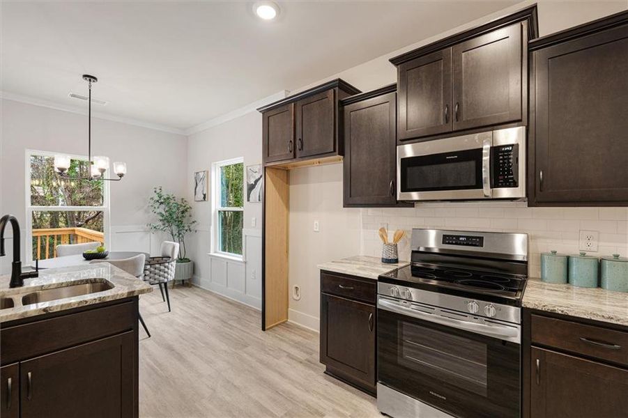 Furnished interior view inside a new home in Canterbury Villas, Carrollton (Image 16).