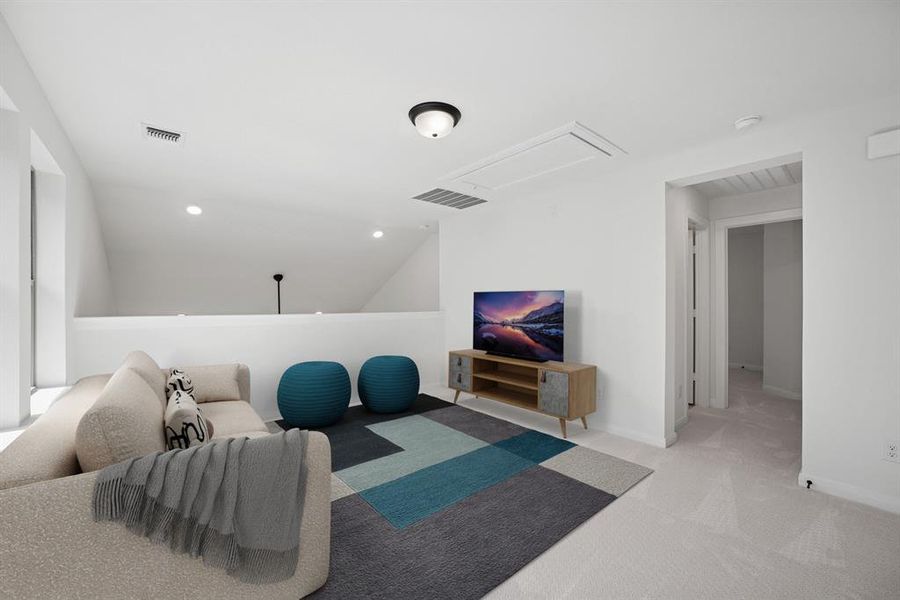 Furnished interior view inside a new home in Creekshaw – Gardens, Royse City (Image 13). Furnished interior view inside a new home in Creekshaw – Gardens, Royse City (Image 13).