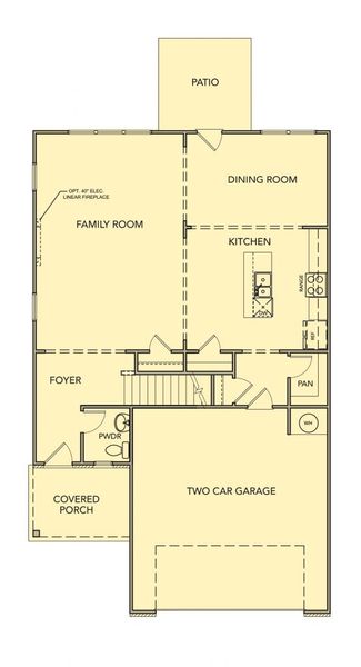 2D floor plan layout for the Juniper by Kerley Family Homes in The Reserve at Chapel Hill Phase II, Douglasville, GA (Image 3). 2D floor plan layout for the Juniper by Kerley Family Homes in The Reserve at Chapel Hill Phase II, Douglasville, GA (Image 3).
