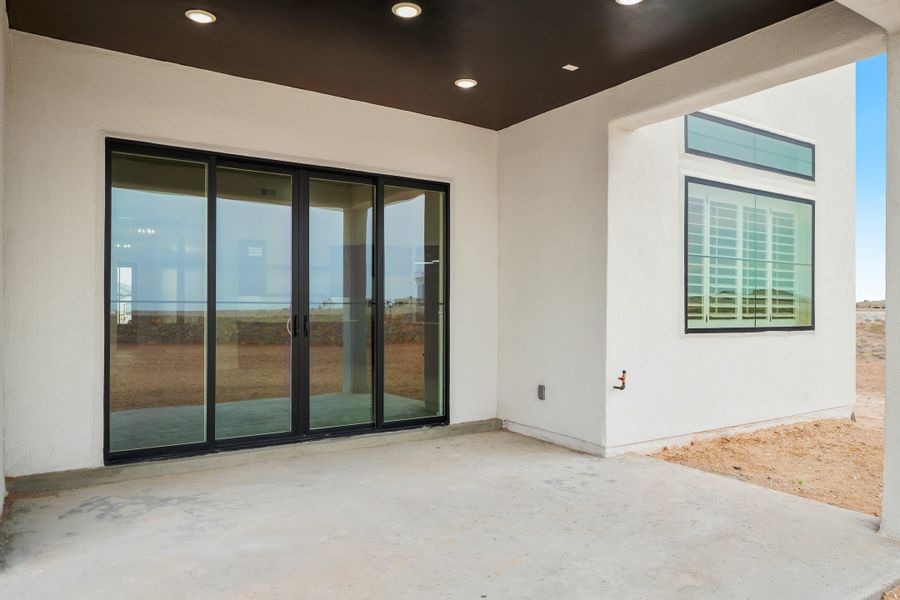 Representative exterior details of a home built from the Pebble Beach- II by LEH. Homes in Hillside Unit 6, El Paso (Image 4). Representative exterior details of a home built from the Pebble Beach- II by LEH. Homes in Hillside Unit 6, El Paso (Image 4).