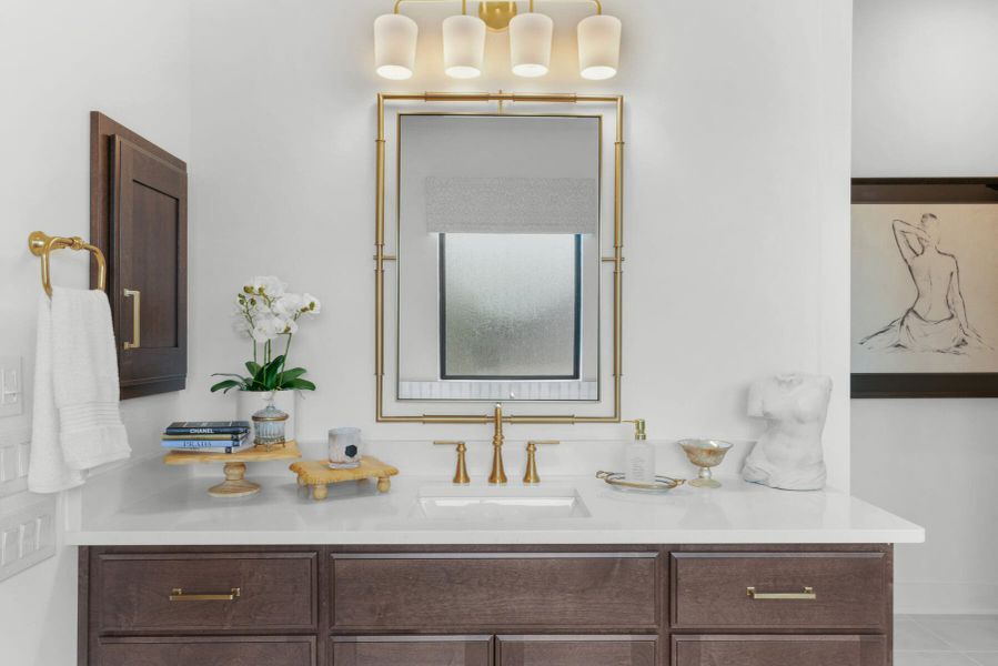 Furnished interior view inside a new home in Enchanted Bluff, Garden Ridge (Image 41).