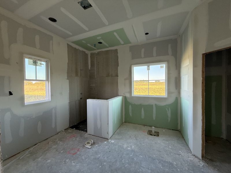 In-progress construction of a new home in Oak Water Ranch, Granbury, TX (Image 16).