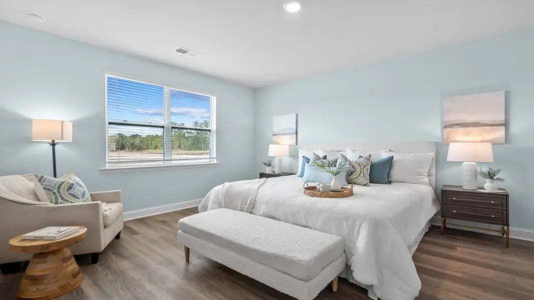 Furnished interior view inside a new home in The Retreat at East Argent, Ridgeland (Image 12).