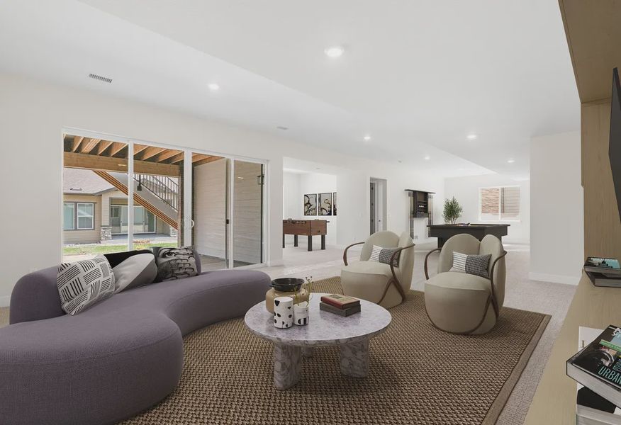 Homesite 8 Finished Basement - Virtually Staged - 10 of 12