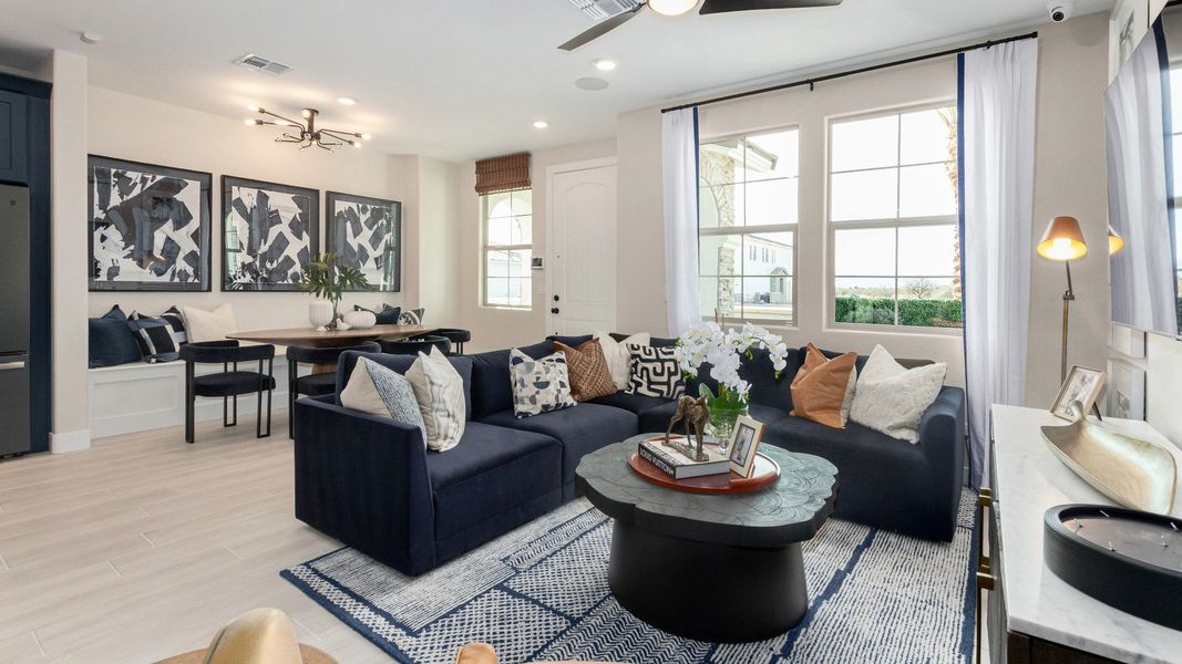 Representative furnished interior of a home built from the The Camille by DRB Homes in Surprise City Center, Surprise (Image 4).