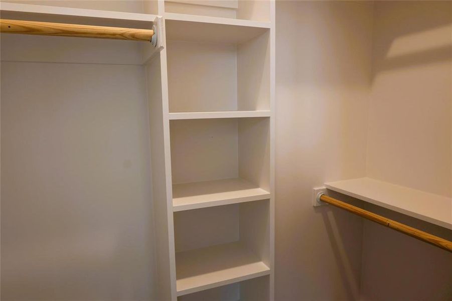 View of spacious closet