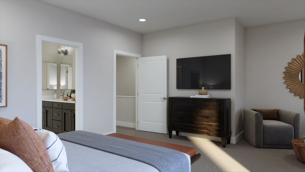 Representative furnished interior of a home built from the B - End by Trumark Homes in Erie Highlands, Erie (Image 10).