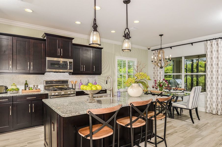 Representative furnished interior of a home built from the White Star by Neal Communities in SkySail, Naples (Image 8).