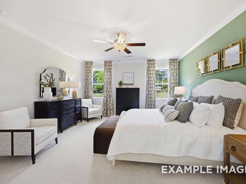 Furnished interior view inside a new home in Addison West, Holly Springs (Image 7).